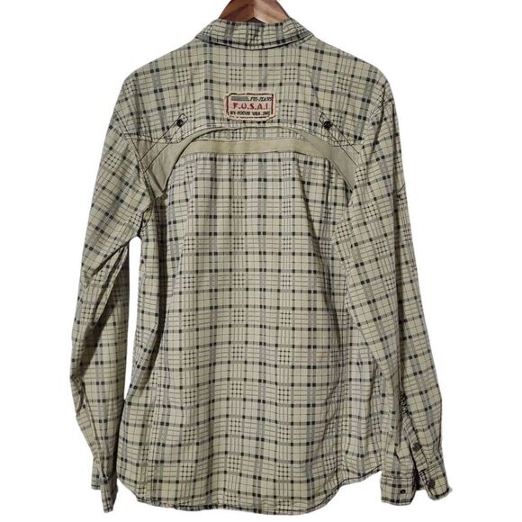 Vintage Fusai Button Up Shirt Size L Y2K Cyber Goth Grunge Mens - Picture 6 of 13